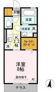 スペリオーレ・D307熊本駅【1階】の間取り