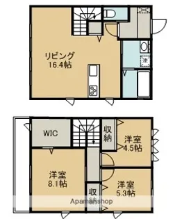 (セキスイ)AILE【1階】の間取り
