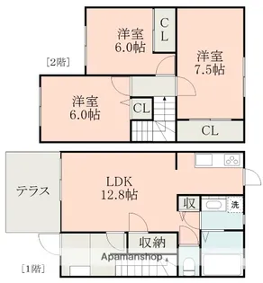 マノアール・イーストA【1階】の間取り