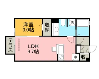グリュックシャン【1階】の間取り