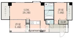 ヴィレラ辛島【8階】の間取り