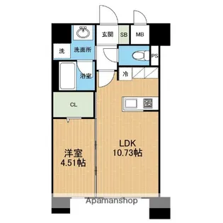 PRIME蓮台寺【7階】の間取り