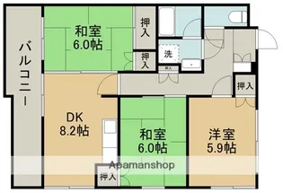 コルディエール大江【5階】の間取り
