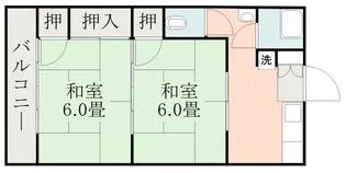 林田アパート【2階】の間取り