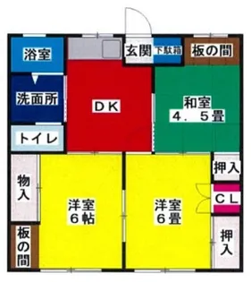 町口ハイツ【1階】の間取り