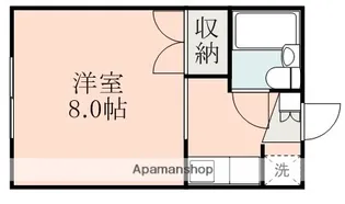 熊本県熊本市中央区渡鹿5丁目【アパート】の間取り