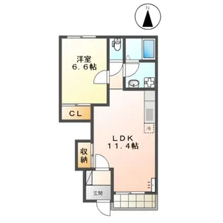 コンフォルト・パレスA棟【1階】の間取り