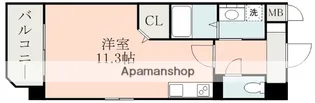 WATERFALLS御幸西【3階】の間取り