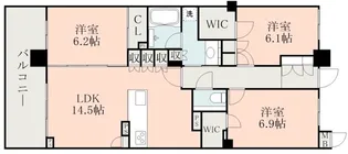 ザ・熊本ガーデンズ【11階】の間取り