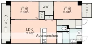 NORTH TERRACE島崎【1階】の間取り