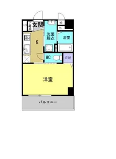 CASA BIANCA 九品寺【4階】の間取り