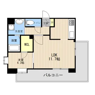 NEXUS水前寺【2階】の間取り