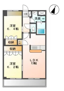 GRAND FIELD 参番館【1階】の間取り