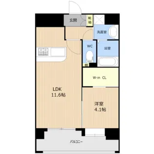 グランシエル上熊本【3階】の間取り