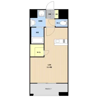 LEGEND水前寺【15階】の間取り