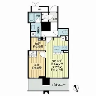 MJR熊本ザ・タワー【0908号室】の間取り
