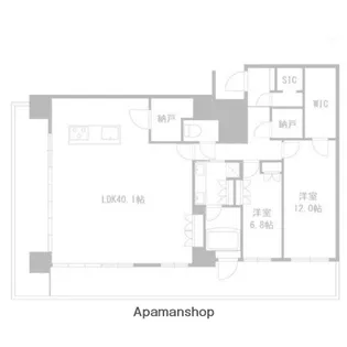 MJR熊本ザ・タワー【26階】の間取り