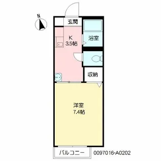 レジェンドコート【202号室】の間取り