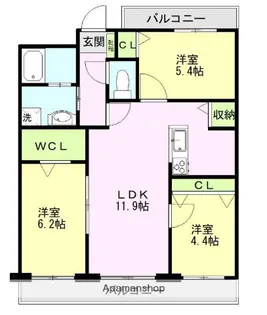 N.VILLAGE光の森西【1階】の間取り