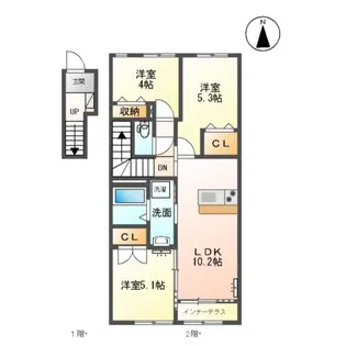 アメニティ Mー1【2階】の間取り