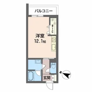 シャーメゾン リバーサイド【2階】の間取り
