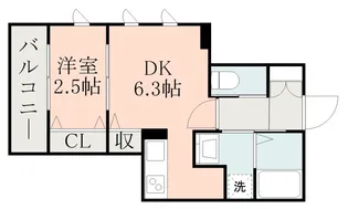 熊本県熊本市西区横手2丁目【アパート】の間取り