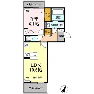 Dプレイス みずき台【3階】の間取り