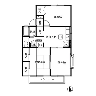 パルコート世安 A棟【1階】の間取り
