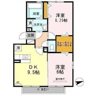 さくらそう世安二号館【3階】の間取り