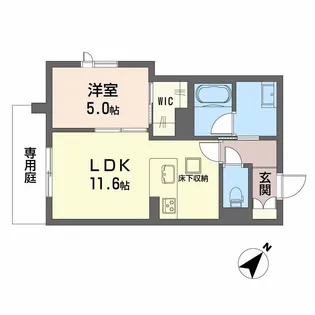 ベンガレンシス【1階】の間取り