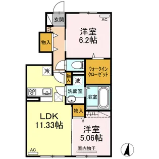 ロイヤル・アプローズ【1階】の間取り