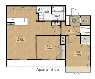 熊本県熊本市東区昭和町【アパート】の間取り