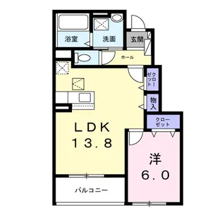 ベレ・ハーモニー【1階】の間取り