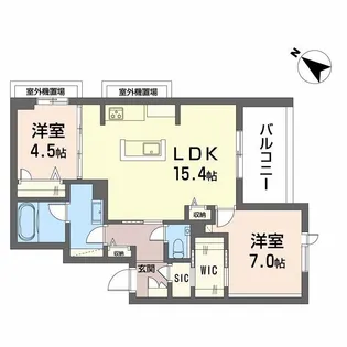シャーメゾン 新屋敷 PREMIUM【2階】の間取り