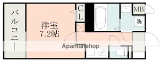 レクシア フラッツ水前寺【10階】の間取り
