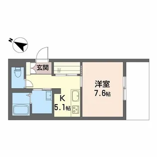 PARADISO本荘【1階】の間取り