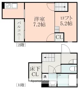 ADC島崎LA.CLASS【101号室】の間取り