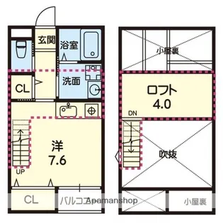 ステラ熊大東【205号室】の間取り