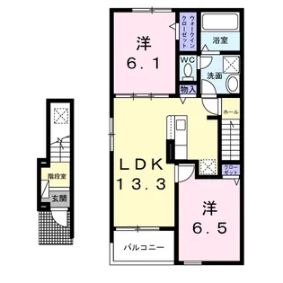 ソレイユ【2階】の間取り