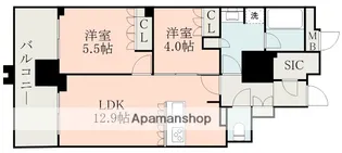 MJR熊本ゲートタワー【1108号室】の間取り