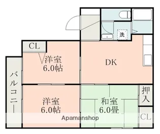 グランドール壱番館【1階】の間取り