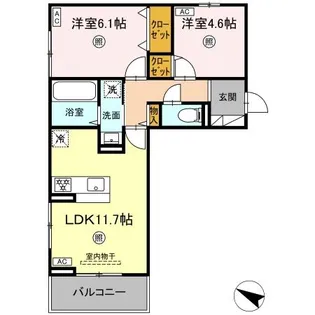 CIEL B棟【3階】の間取り