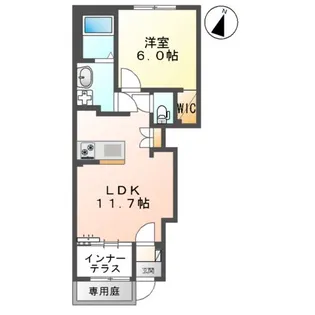 ルミナスカーサ 長嶺東【103号室】の間取り
