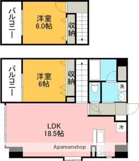 サムティ熊本駅南【4階】の間取り