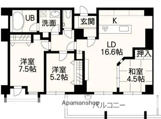 LA CHIC CERISE【13階】の間取り