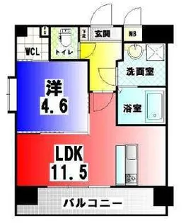 REGINA下通【10階】の間取り