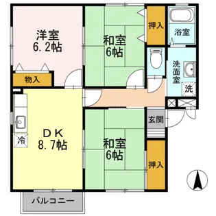ステーブル長嶺 A棟【1階】の間取り