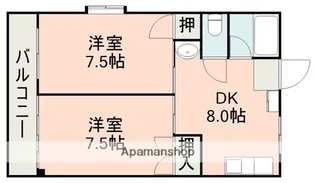 レジデンス津田【1階】の間取り