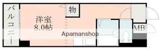 シティーガーデン水前寺【6階】の間取り