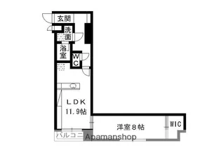 ラ・シック辛島【6階】の間取り